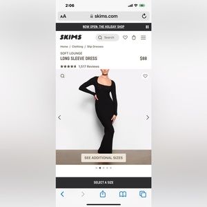 Skims long sleeve dresses.  Have two.  White and black.  Never worn NWT.